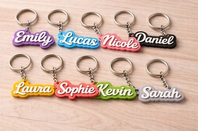 Personalized 3D Name Keychain | Custom Name Charm