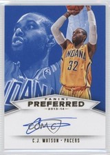 2013-14 Panini Preferred Panini Signatures Blue 33/49 CJ Watson #559 Auto 0o9