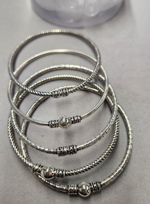 Sterling Silber 44,4 g Armreif Set 8 Zoll