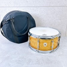 Ludwig Wood Shell Snare Drum with Badge and Carry Case Used