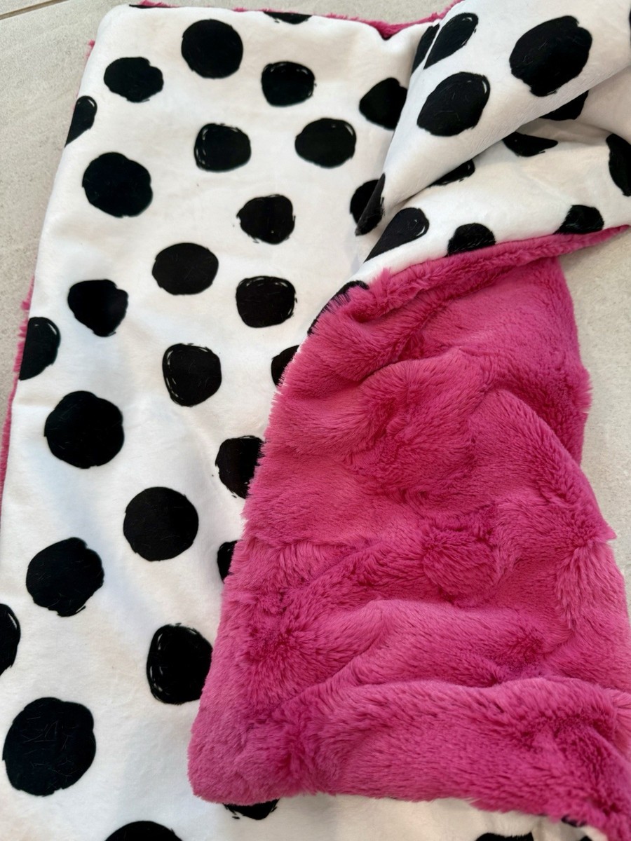 Double Minky Polka Dot And Perfect For Crib to Stroller
