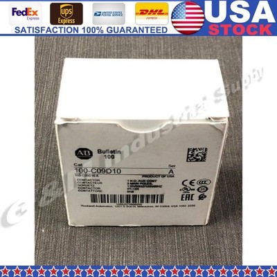 Allen-Bradley 100-C09D10 Contactor 9A 110/120VAC 50/60 Hz Coil 4P NEW