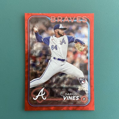 Darius Vines 2024 Topps Series 2 Red Foil 187/199 RC Atlanta Braves