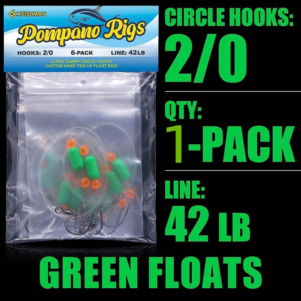 5Pcs 1 M Rigs Santee Rig Catfish Float Rigs Circle Double Hooks Catfishing 42 lb - Image 18
