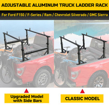 800 Lbs Adjustable Aluminum Truck Ladder Rack For Ford F150 Silverado Ram Sierra