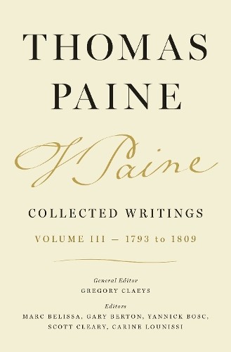 Thomas Paine Collected Writings, Volume 3 by Thomas Paine, Gr... - 9780691257013