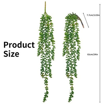 Green Artificial Hanging Plants - Office Balcony Decor