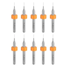 0.25mm Tungsten Carbide CNC Engraving Print Circuit Board PCB Drill Bits 10 Pcs