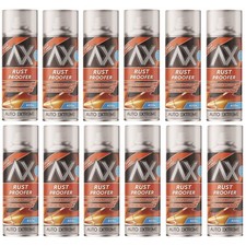 12X - Rust Proofer Spray  Kills Old Auto Vehicle Metal Rust & Damp  400ml