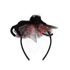 Halloween Spider Headband Adult Black Hairband Women Gothic Hair Accessory