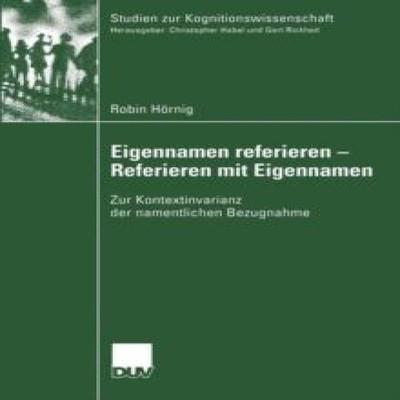 Eigennamen referieren - Referieren mit Eigennamen Zur Kontextinva
