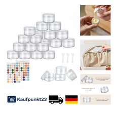 Leerdose Klar Transparent 30ml 20ml Reise Döschen Set