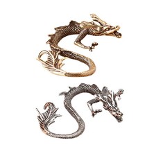 Figurine de dragon en métal, statue de dragon, ornement de table, sculpture