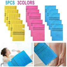 5PCS Korean Italy Shower Bath Massage Korea Towel Body Scrub Exfoliating Towels