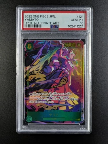 2022 One Piece YAMATO #OP01-121 Romance Dawn Alt Art Secret Rare JPN PSA 10
