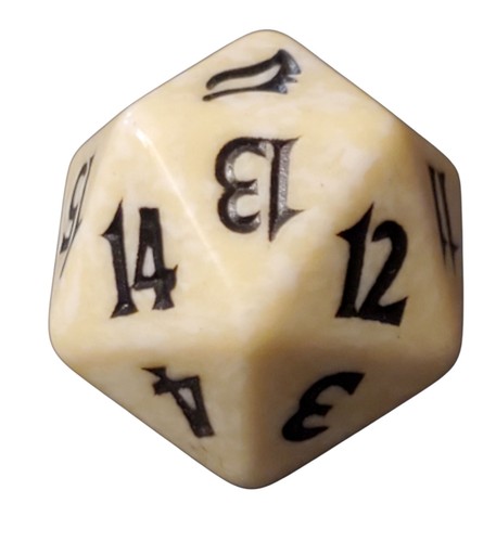 MTG Lorwyn White Spindown Die - Magic the Gathering D20 Life Counter - Picture 2 of 5