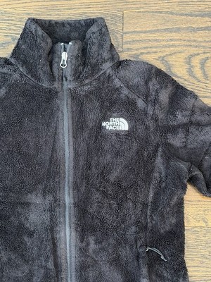The North Face Teddy Sherpa Thick Fluffy Full Zip Black Fleece Womens Medium