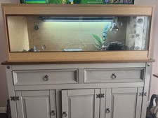 4ft Reptile Vivarium oak 48x18x18 tortoise glass screen !!! Lovely condition !!