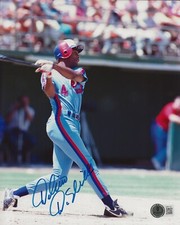 Delino DeShields signed Montreal Expos 8x10 photo autographed Beckett COA
