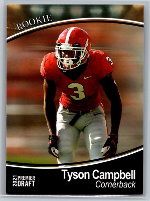 #ad #ad 2021 SAGE Premier Draft Football #54 Tyson Campbell RC Oregon Ducks $1.89