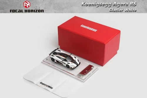 FH 1:64 White Agera RS Super Racing Sports Model Diecast Metal Car - Picture 4 of 10