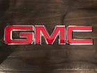 GMC OEM Front Grille Emblems Red & Black Chrome Sierra Yukon Savanna 22881265