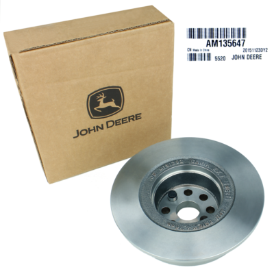 John Deere OEM AM135647 Gator Rear Brake Disc Rotor Hub – HPX 4x2/4x4 Trail, Steel, New