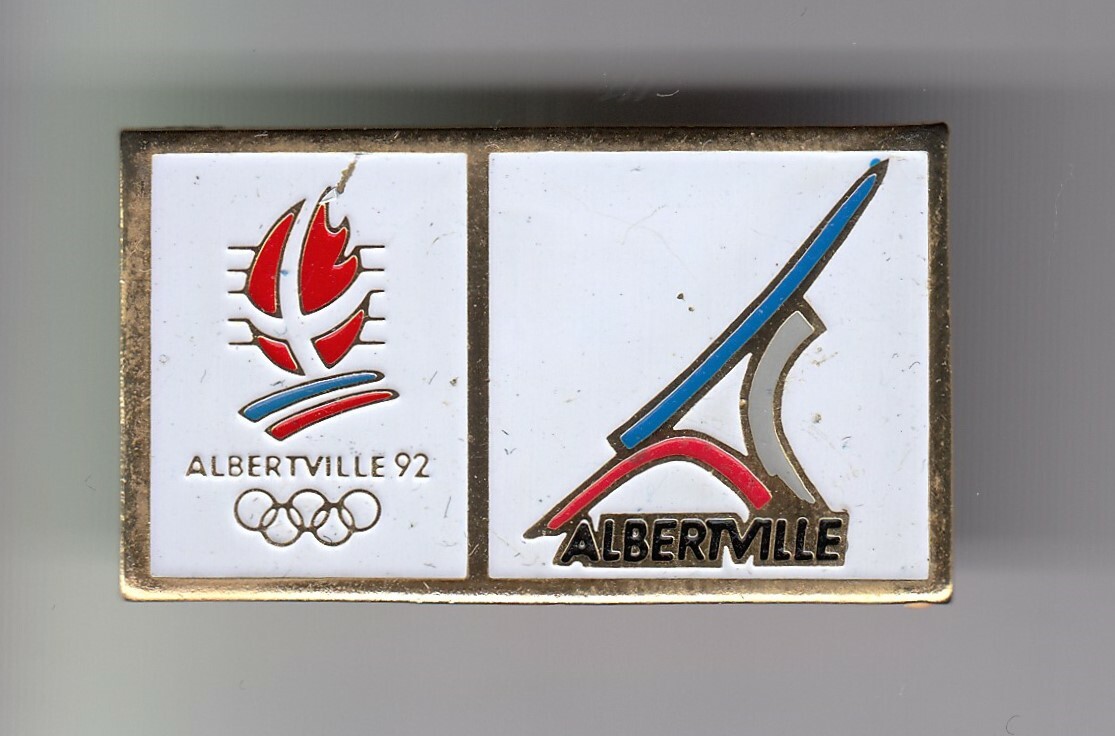 RARE PINS PIN'S .. OLYMPIQUE OLYMPIC ALBERTVILLE 1992 AFFICHE