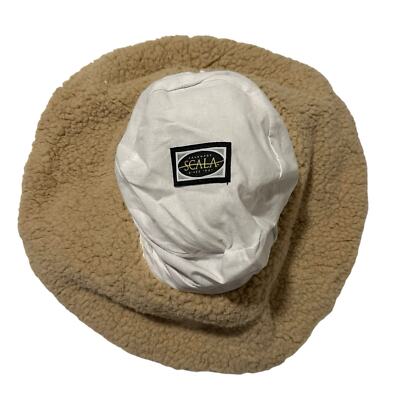 NWOT Scala Handmade Sherpa Canvas Bucket Hat OS | eBay