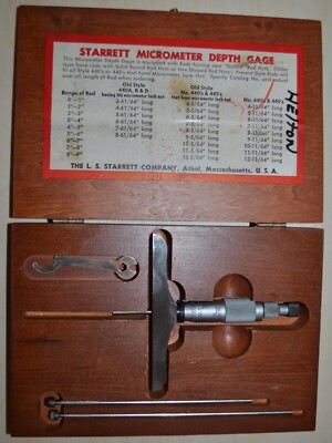 Starrett Micrometer Depth gage #445 Pre-owned