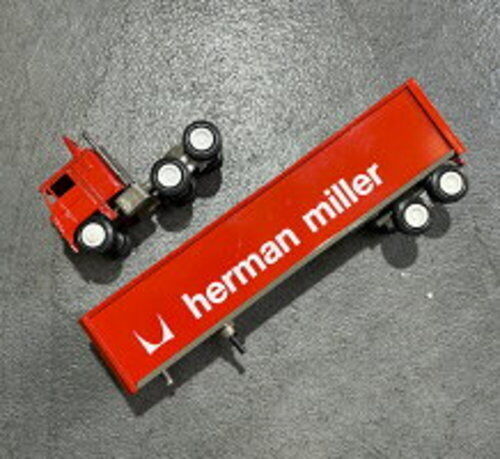 Herman Miller Eames WINROSS Initial Logo Trailer Truck Herman Miller Eames WINROSS Initial Logo Trailer Truck