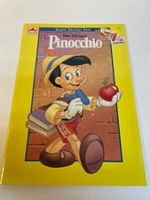 GOLDEN WALT DISNEY PINOCCHIO GIANT STICKER FUN UNUSED 1992