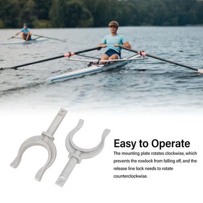2Pcs Rowlock Buchse Halterung 2in Aluminium Portable Durable Side Mount Oarlock