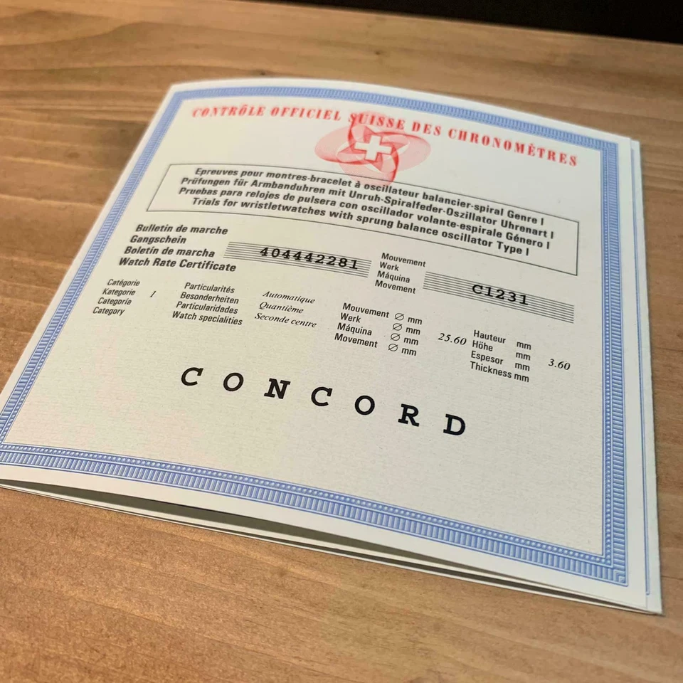 Concord garantía internacional reloj (S) - Image 2 of 4