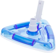 U.S. Pool Supply Weighted Transparent Triangular Pool Vacuum Head with Swivel Ho