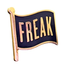 Freak Pin Badge Enamel Brooch Stand Out From The Crowd Be Proud Jewellery Pin