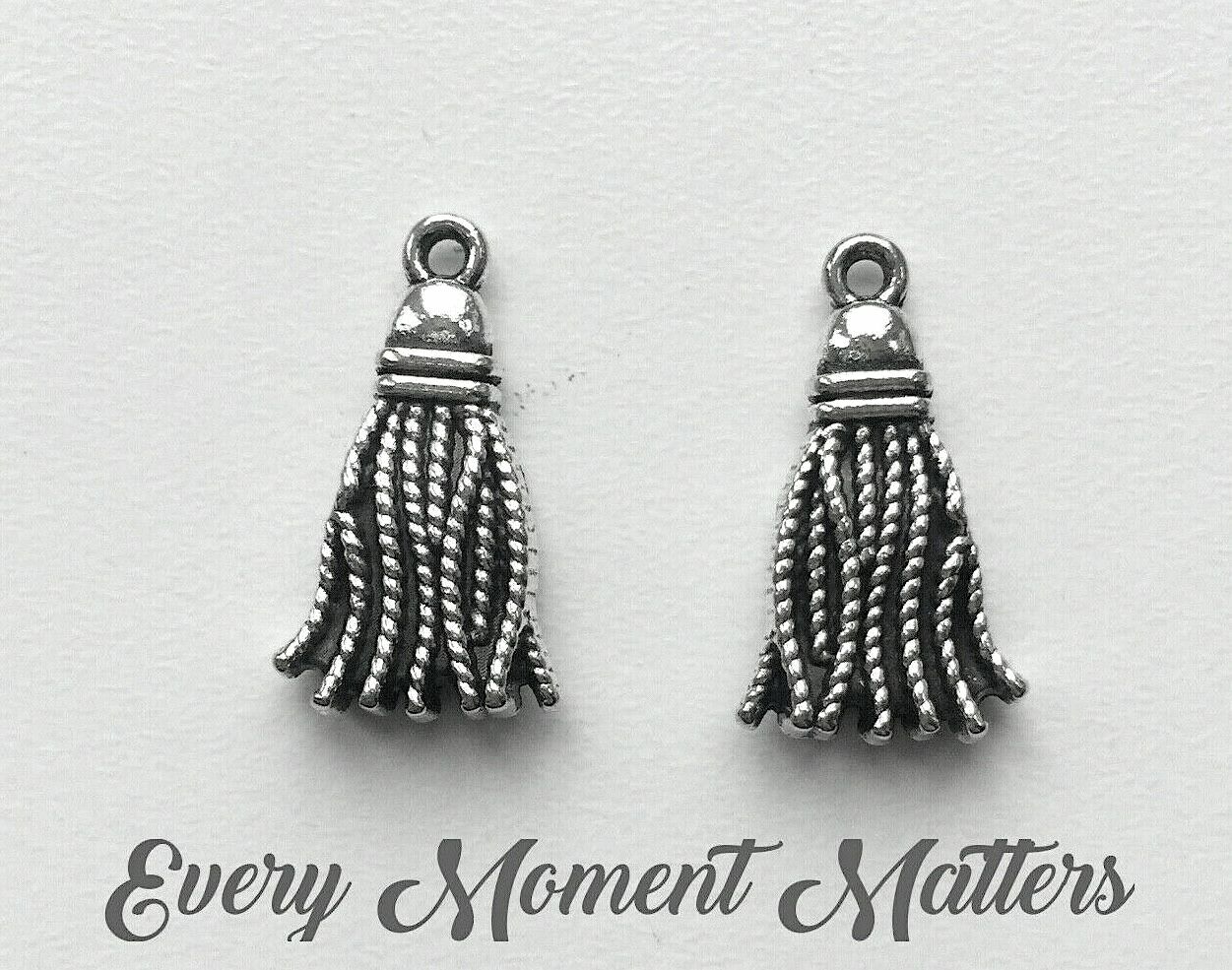 10 x Tibetan Silver TASSEL 20x12mm Charms Pendants