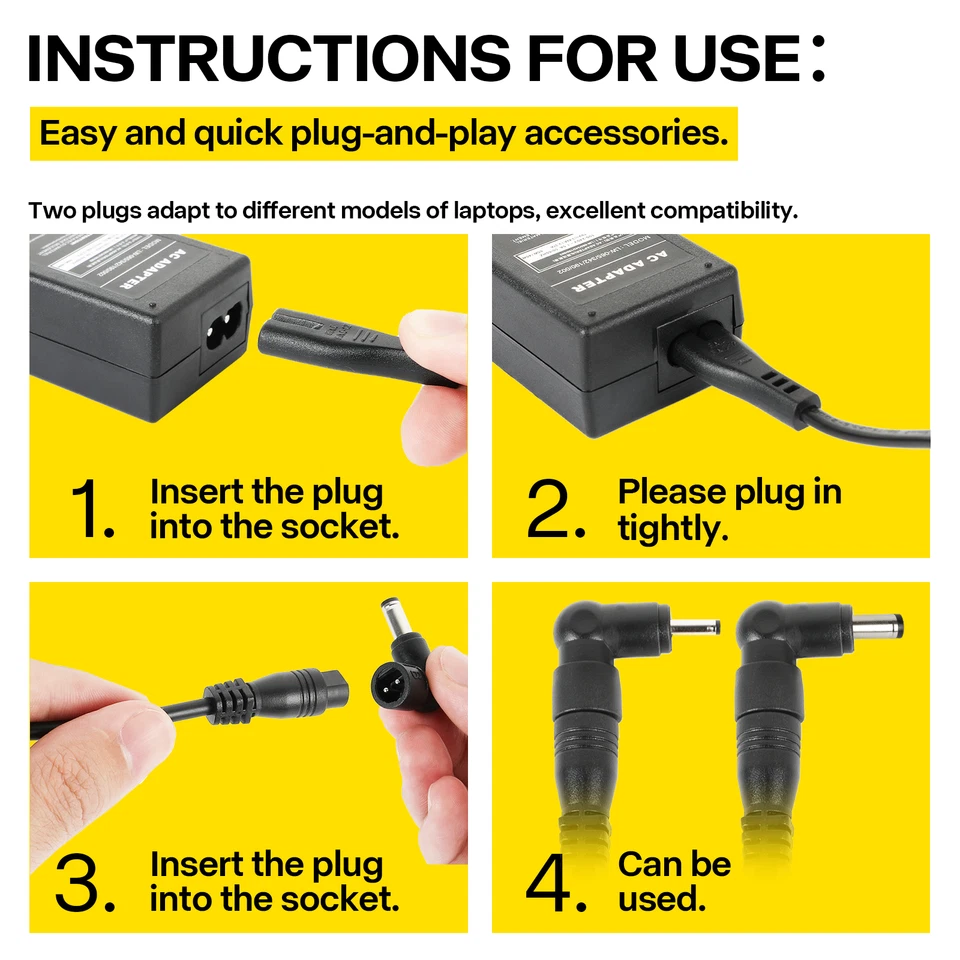 Laptop AC Adapter Charger For Acer Aspire One V3 V5 V7 V 3 5 7 E11 E14 E15 E17 - Image 3 of 4
