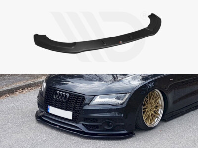 Frontdiffusor Diffusor V2 Maxton Design Glanz Schwarz für Audi S7 / A7 S-Line C7