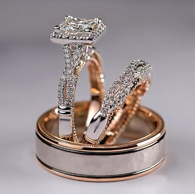 Anillos Sortijas 14k Argollas de Compromiso Matrimonio Oro Bodas