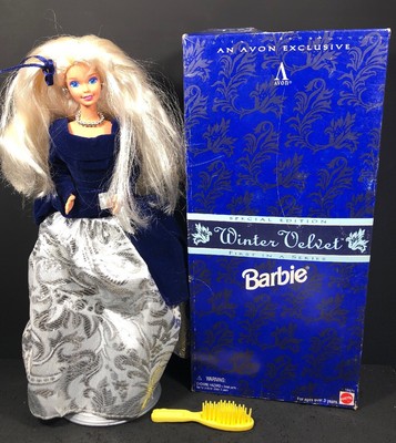 avon exclusive winter velvet barbie