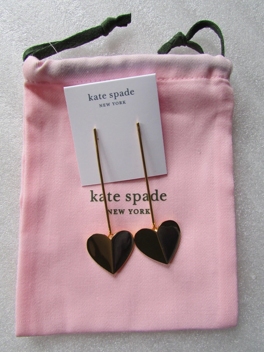 Kate Spade New York Earrings Metal Linear Heritage Spade Gold