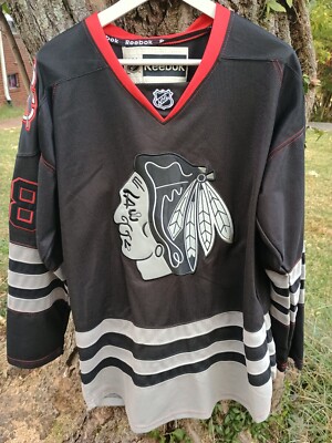 Patrick Kane Chicago NHL Blackhawks Authentic Reebok Black Ice Size 50  Jersey