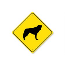 Siberian Husky Dog Diamond Metal Sign Breed Pet Lover Animal Silhouette Decor