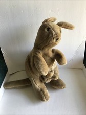 VTG Folkmanis Folktails Furry Folks Kangaroo and baby Joey puppet