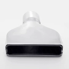 Stainless teel 3" Inlet Exhaust Tip Rectangle 7.75"x2" Out T304 10" L Slant