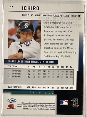 2004 Leaf Second Edition - #77 Ichiro Suzuki | eBay