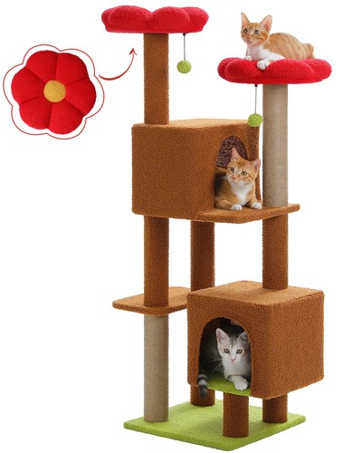 PAWZ Road Cat Tree Tower Condo Scratching Post Scratcher House for Large Cats - Picture 9 of 42