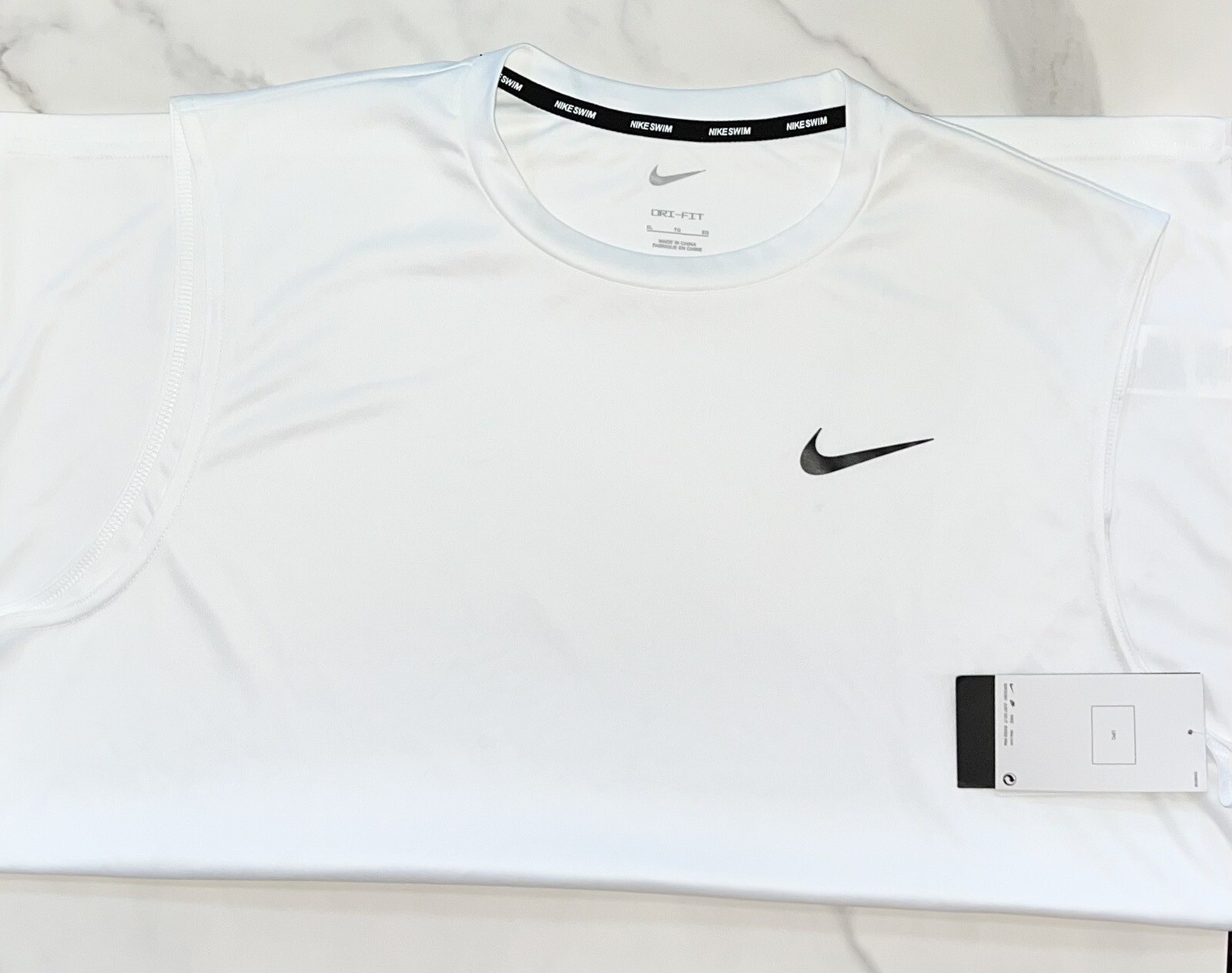 NWT Nike DriFit Swim Shirt Hydroguard Men's Size XL White Sleeveless Tank eBay
