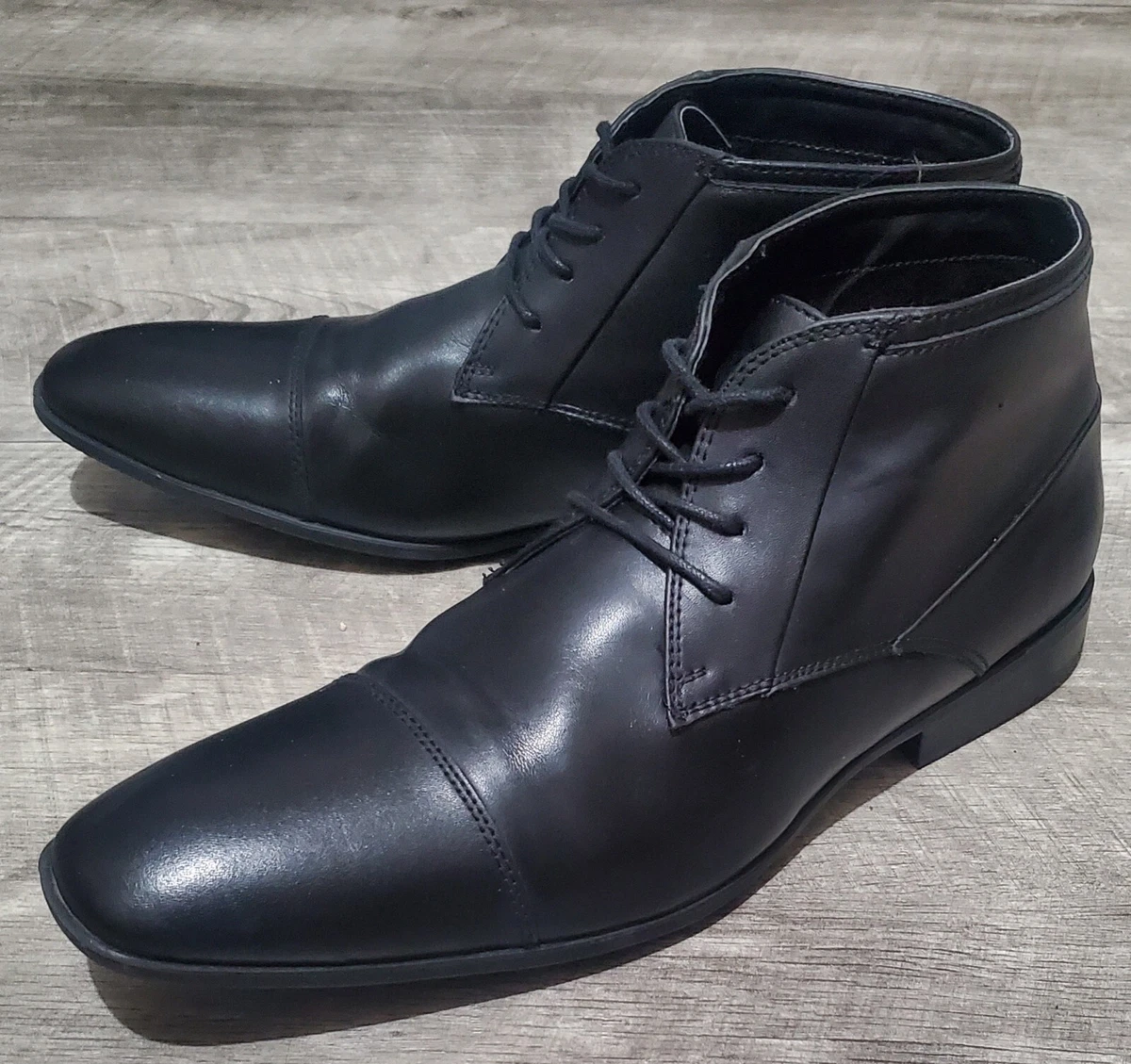Calvin klein leather clearance boots